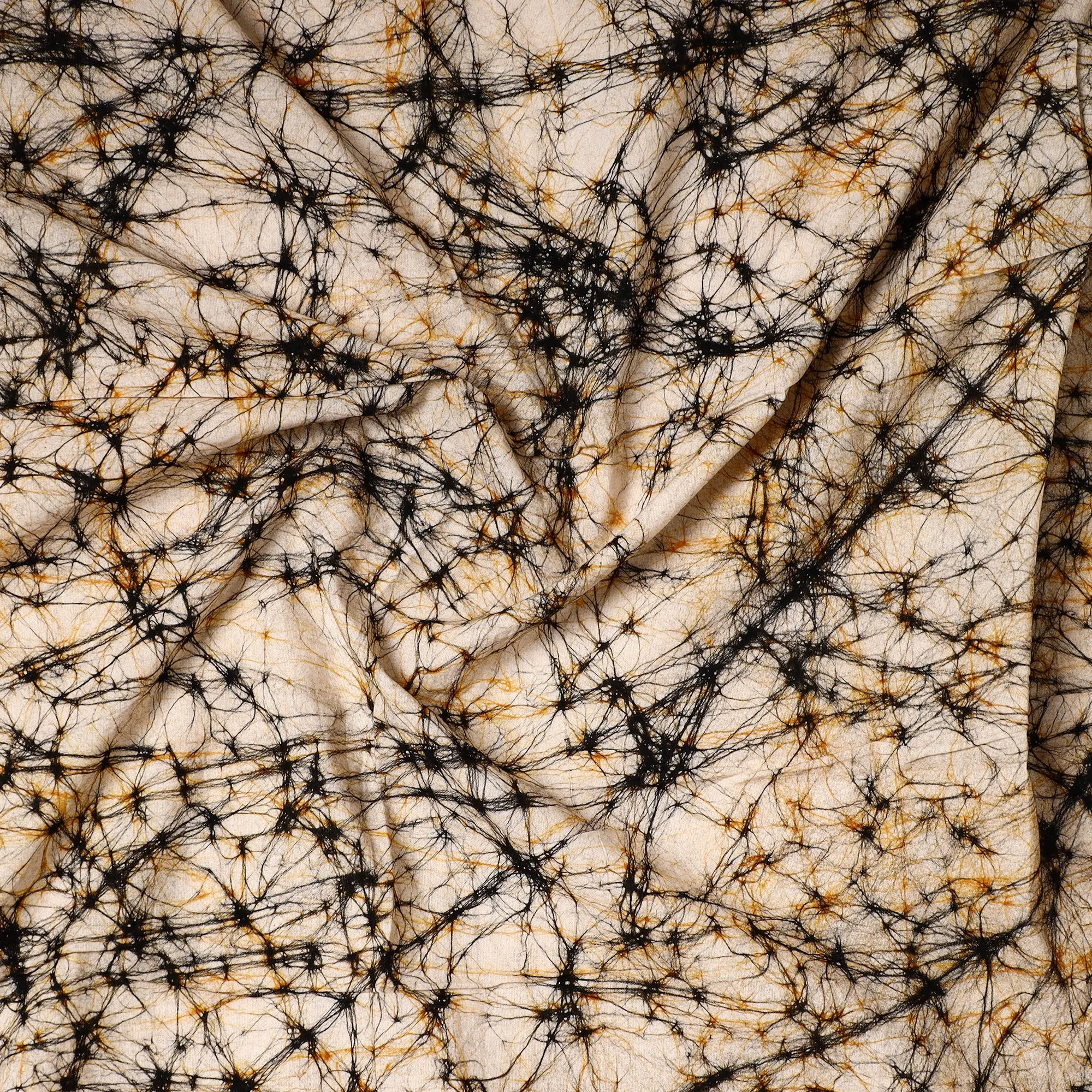 Beige - Hand Batik Printed Cotton Precut Fabric 19