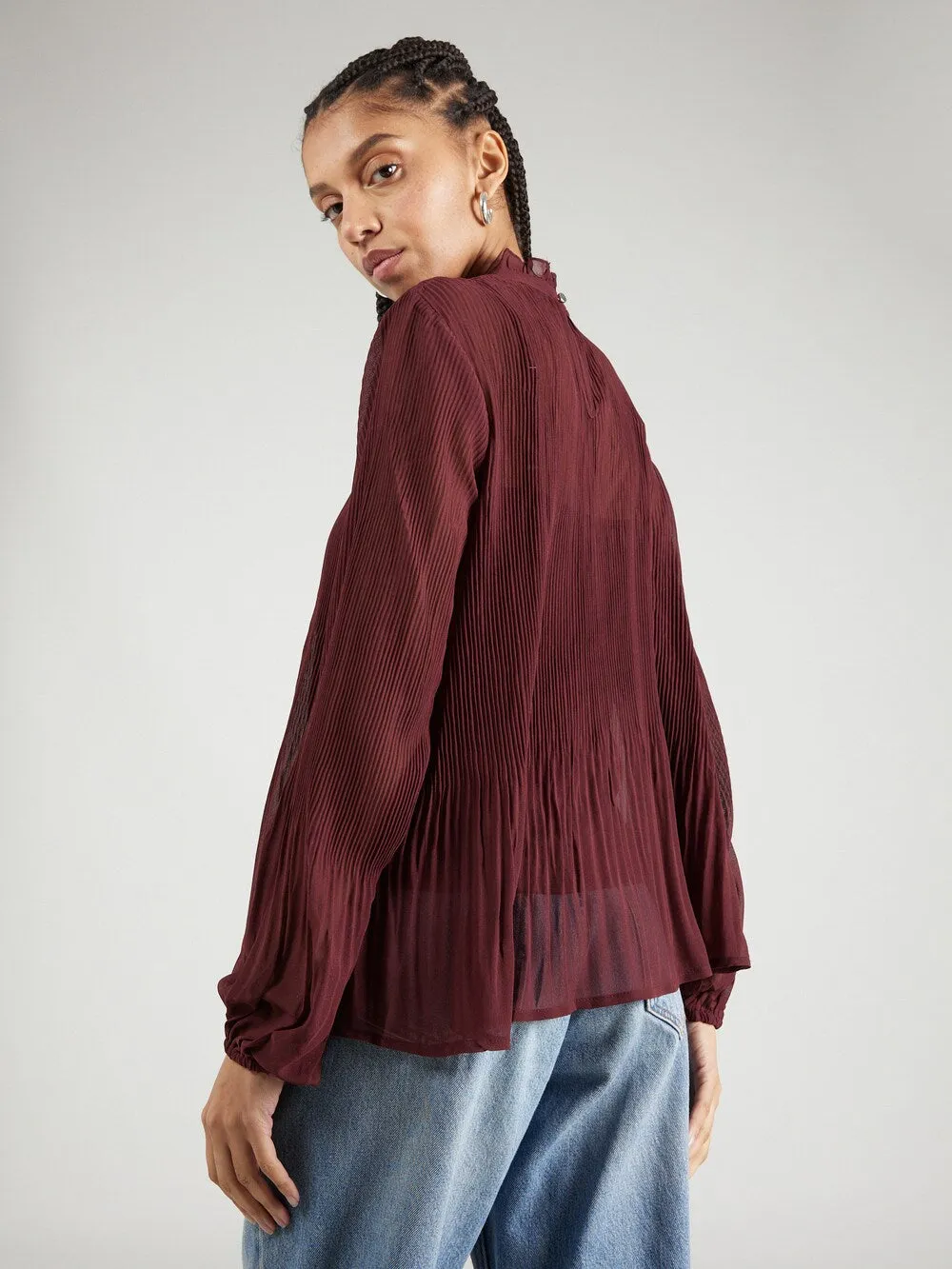 Blouse About You Diana, burgundy