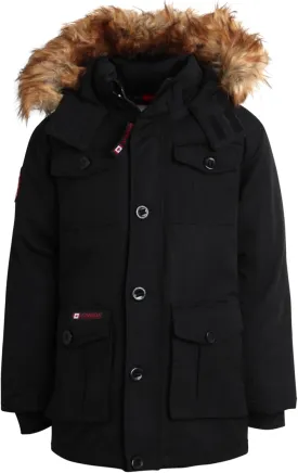 CANADA WEATHER GEAR Boys' Winter Jacket - Heavyweight Water and Wind Resistant Hooded Parka Ski Jacket for Boys (Sizes: 5-20)