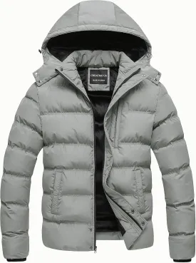CREATMO US Men's Puffer Jacket Waterproof Winter Parka jacket Warm Thicken Ski Coat
