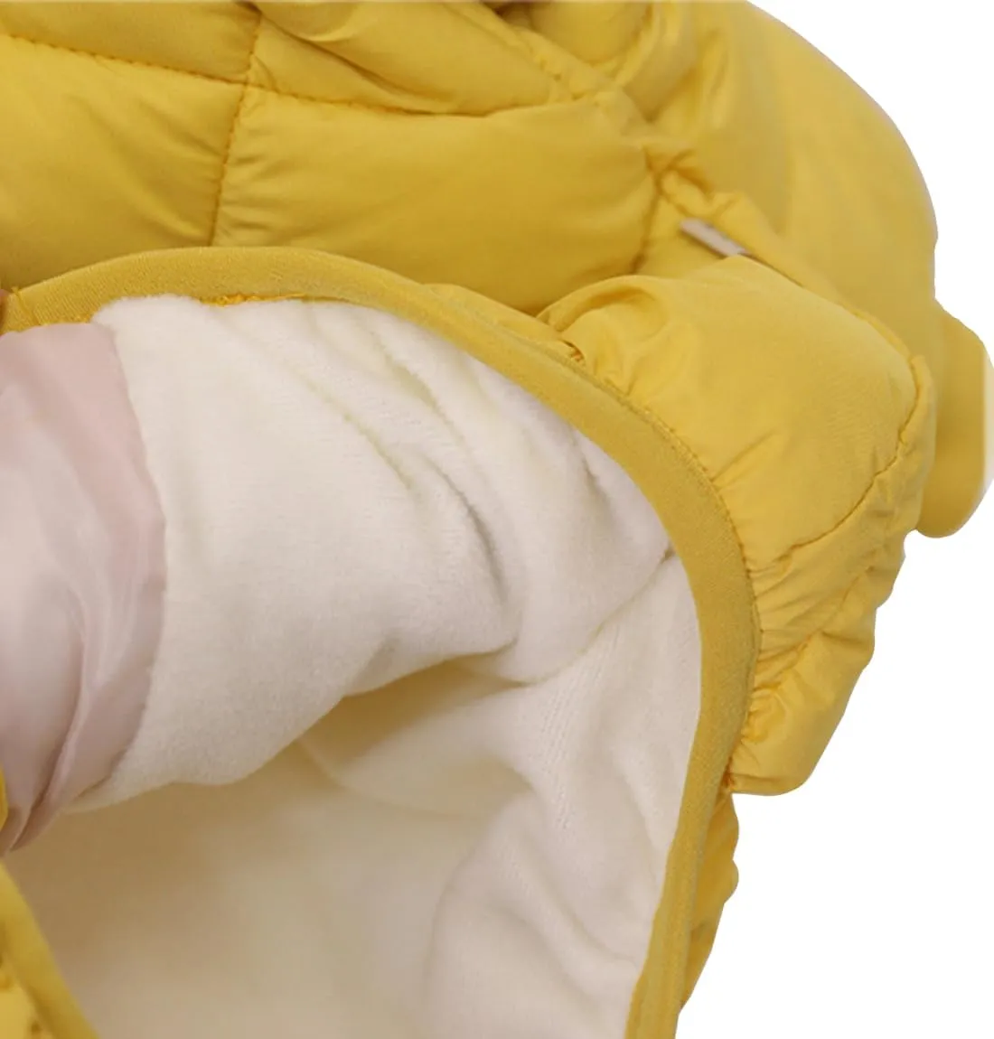 DINGDONG'S CLOSET Kid Boys' Girls' Winter Hooded Fleece Padded Parka Puffer Jacket