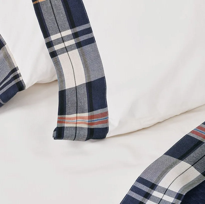 Plaid Cuff Sheet Set