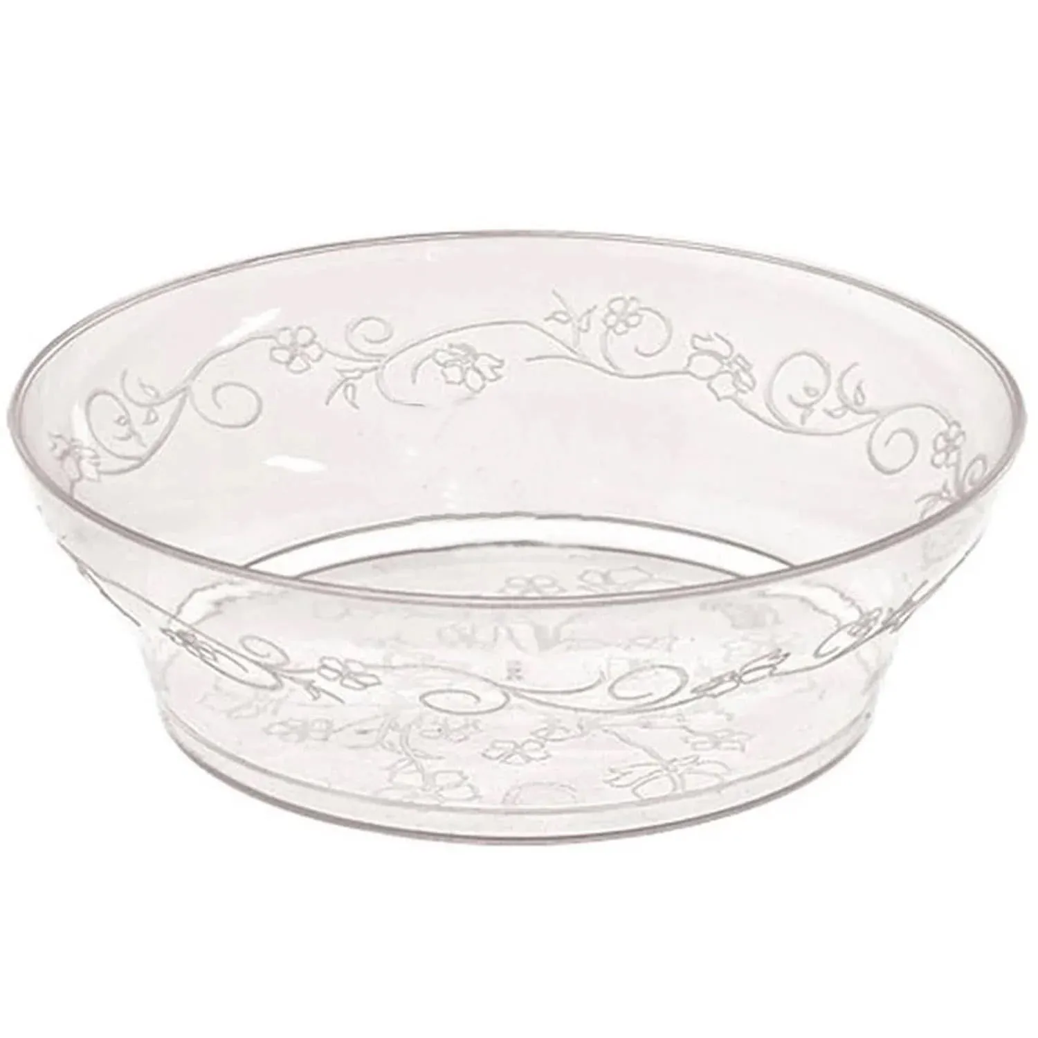 "BULK" D'Vine Plastic Soup Bowl Heavyweight Clear 10 oz