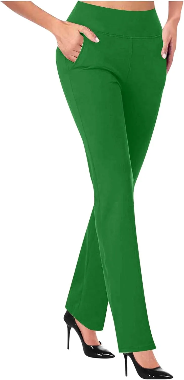 TANGNADE Formal Dress Pants for Women High Waist Slim Fit Suit Pants Trousers Dressy Casual Business Work Pant Slacks