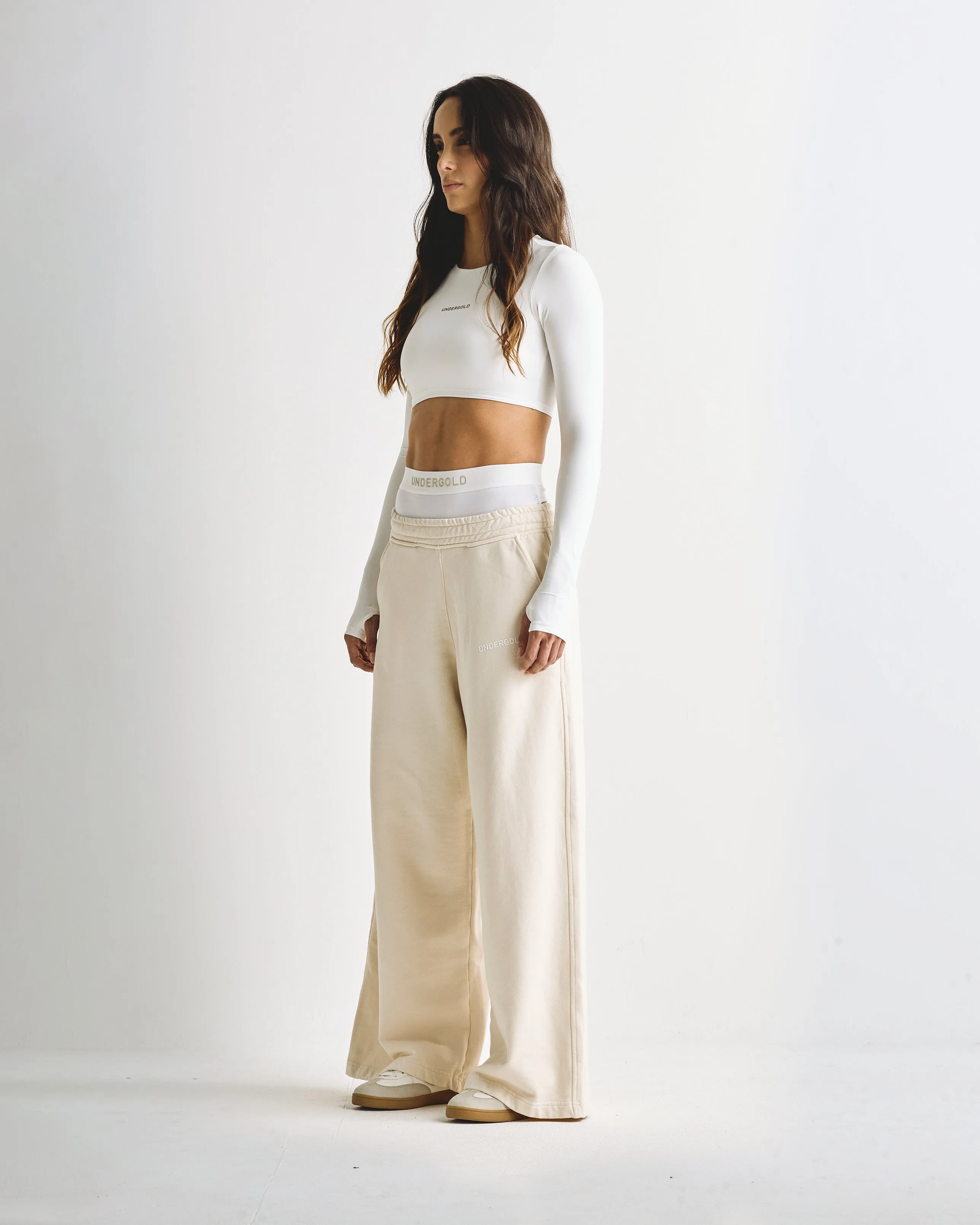 W Basics Wide Straightpants V2 Cream