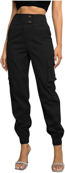 Womens Lightweight Hiking Cargo Pants Outdoor Quick Dry Casual Travel Sweatpants Joggers with Pockets