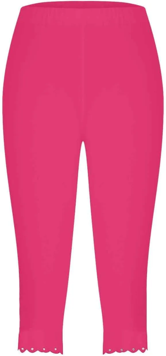 Xiaojmake High Waisted Capri Leggings for Women Summer Yoga Gym Workout Cropped Pants Rhinestone Patch Summer Beach Trousers