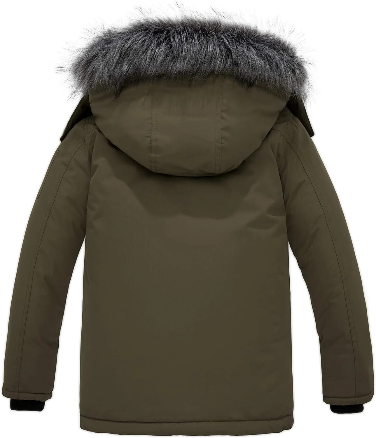ZSHOW Boys' Warm Winter Coat Waterproof Parka Hooded Puffer Jacket